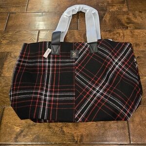 NWT Victoria's Secret Tote Bag Plaid